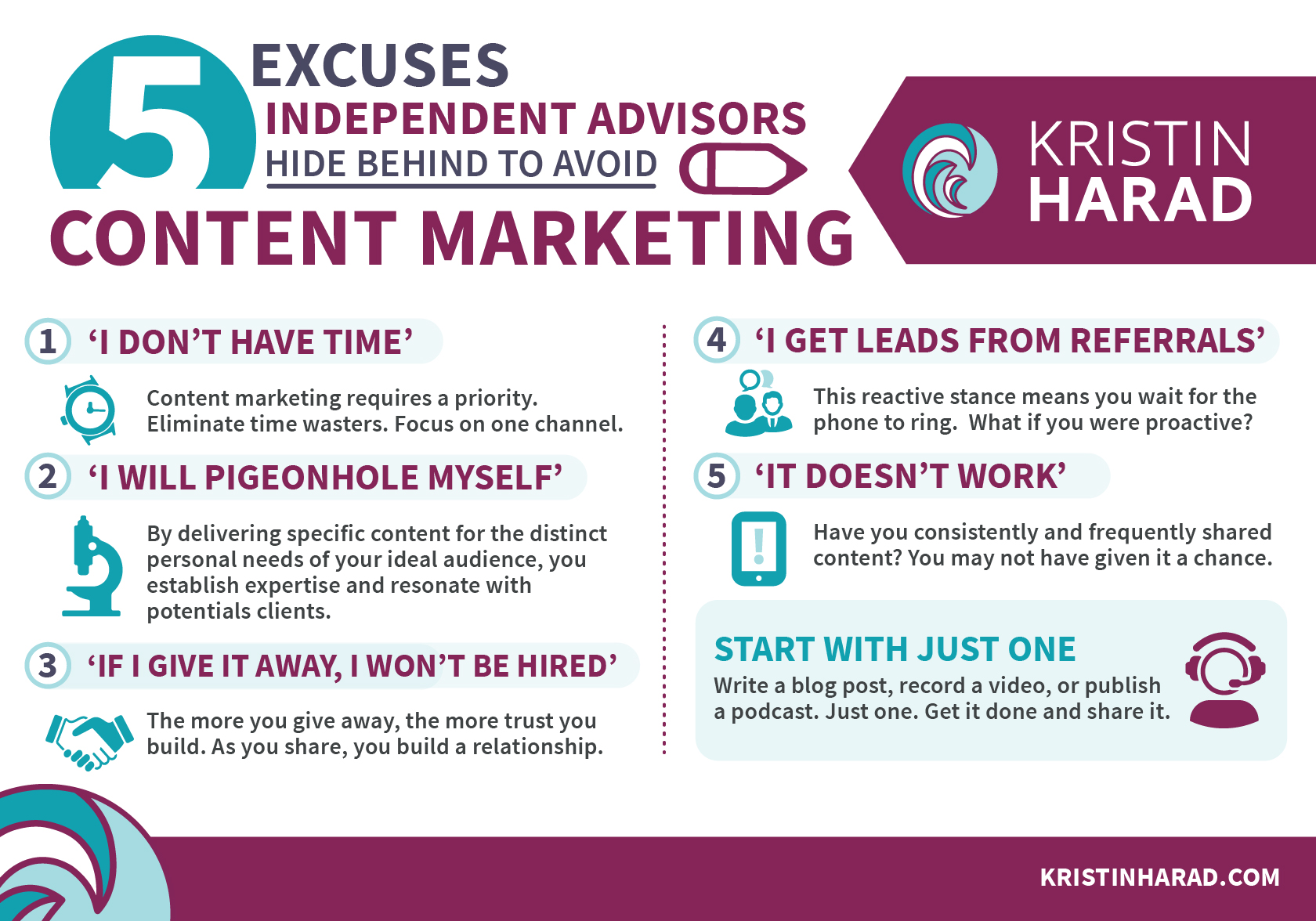 5 excuses advisors use to avoid content marketing
